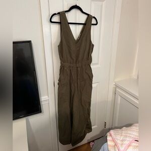 Cinched green jumpsuit